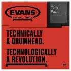 EVANS ETP-CHR-F Black Chrome Tom Pack - Fusion