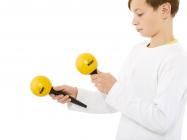 Galerijní obrázek č.1 Maracas NINO PERCUSSION NINO582Y Plastic Maracas - Yellow