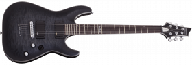 SCHECTER C-1 Platinum See-Thru Black Satin