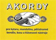 PUBLIKACE Akordy - pro kytaru, mandolínu, pětistrunné bendžo, basu a klávesové nástroje- Jiří Macek