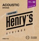 HENRY’S HABC1152 Coated Acoustic 80/20 Bronze - 011“ - 052”