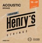 HENRY’S HABC1047 Coated Acoustic 80/20 Bronze - 010“ - 047”