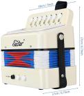 Galerijní obrázek č.2 Akordeony EASTAR Kids Accordion - White
