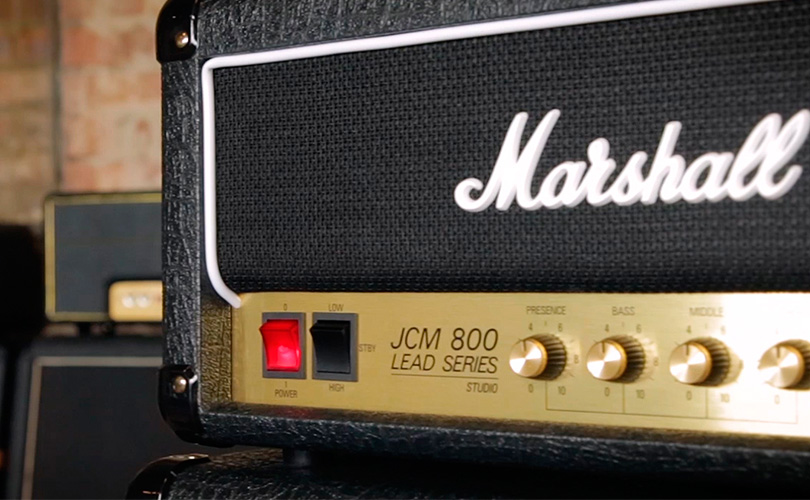 Lampový zesilovač MARSHALL SC20H Detail zesilovače MARSHALL SC20H