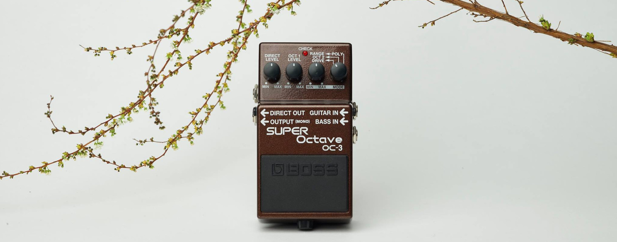 Kytarový pedál Boss OC-3 Detail pedálu Boss Super Octave