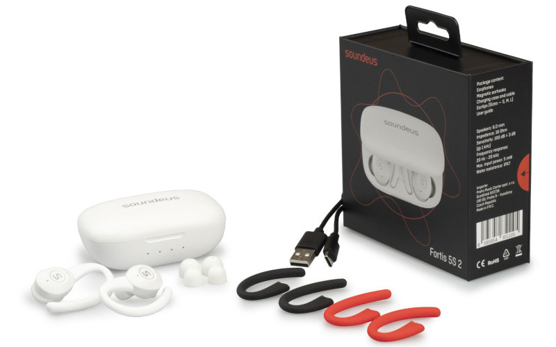 Sluchátka SOUNDEUS FORTIS 5S 2 Balení sluchátek SOUNDEUS FORTIS 5S 2 White