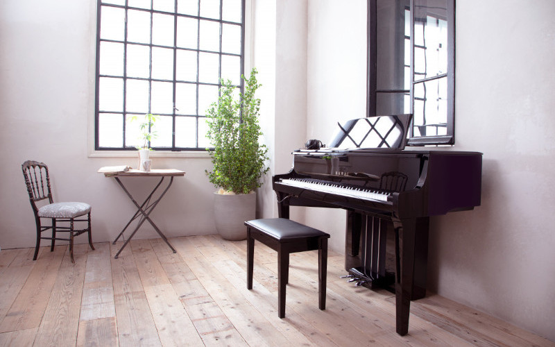 Hybridní piano KAWAI NV10 S Hybridní piano KAWAI NV10 S v interieru