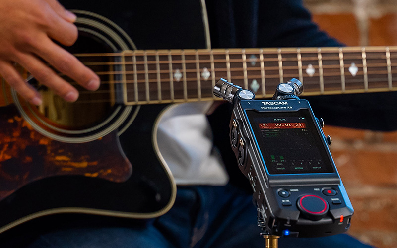 Rekordér TASCAM PORTACAPTURE X8 Nahrávání s TASCAM PORTACAPTURE X8