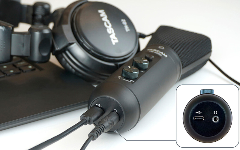 Detail mikrofonu TASCAM TM-250U