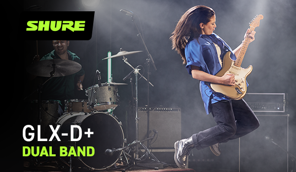 Obrázek k článku BEZDRÁTOVÉ SYSTÉMY SHURE GLX-D+ DUAL BAND