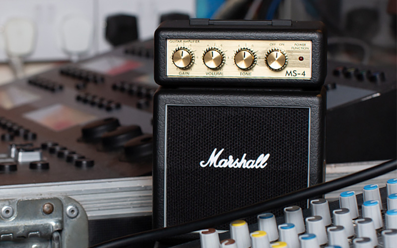 Kytarový zesilovač MARSHALL MS-4 MICROSTACK Detail MARSHALL MS-4 MICROSTACK